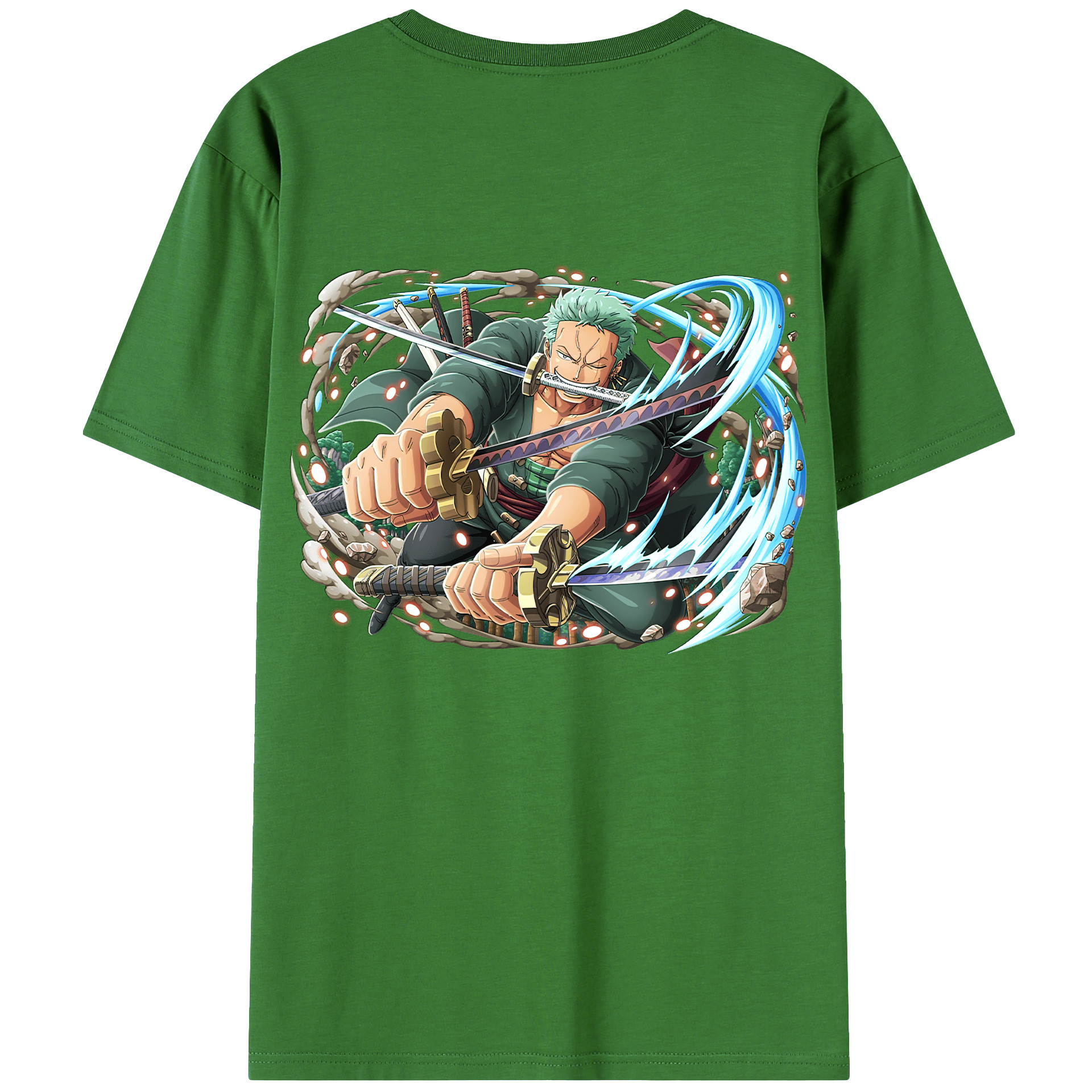 ワンピース ロロノア・ゾロ ONE PIECE Roronoa Zoro レディース半袖Tシャツ(バックプリント)